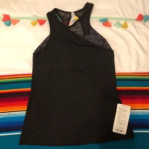 Lululemon one shoulder tank w/ built in sports bra